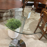 Wholesale Interiors Inc Bar Height Round Glass Top FURNITURE 27d41.5h