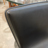 Wholesale Interiors Inc Adjustable Chrome Base Stool BAR/COUNTER STOOL Black 26w16d43h