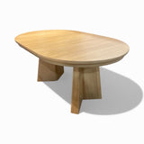 Lulu and Georgia Nycola Extendable Oval DINING TABLE 65Wx44Dx30H
