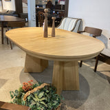 Lulu and Georgia Nycola Extendable Oval DINING TABLE 65Wx44Dx30H