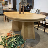 Lulu and Georgia Nycola Extendable Oval DINING TABLE 65Wx44Dx30H