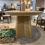 Lulu and Georgia Nycola Extendable Oval DINING TABLE 65Wx44Dx30H