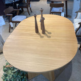 Lulu and Georgia Nycola Extendable Oval DINING TABLE 65Wx44Dx30H