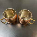 OGI 2pc Set Copper Moscow Mule Cups ACCESSORIES 4.5Wx3.5Dx4.25H