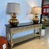 Niermann Weeks Regency Stone Top CONSOLE TABLE 70Wx19Dx35H