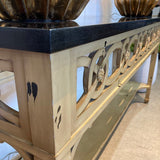 Niermann Weeks Regency Stone Top CONSOLE TABLE 70Wx19Dx35H