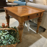 American Signature Warm Pine 1-Drawer SIDE TABLE 26Ww24H