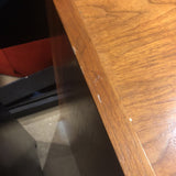 silver Vintage Danish Teak Lockable w/ File Drawers DESKS 60Wx30Dx28.5H