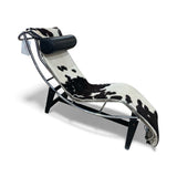 Le Corbusier Style Cow Hide Lounger CHAIR 64Wx18Dx27H