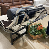 Le Corbusier Style Cow Hide Lounger CHAIR 64Wx18Dx27H