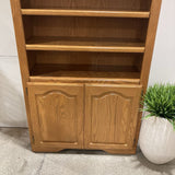 Vintage Golden Oak 5Shelf CABINET 36Wx13Dx82H