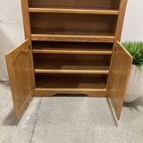 Vintage Golden Oak 5Shelf CABINET 36Wx13Dx82H