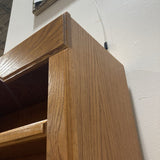 Vintage Golden Oak 5Shelf CABINET 36Wx13Dx82H