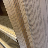 Vintage Golden Oak 5Shelf CABINET 36Wx13Dx82H