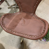 Midway Aviator Swivel Chair DINING CHAIRS Brown 26Wx20Dx31H
