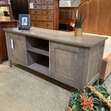 Room & Board End Cabinet Open Center MEDIA CONSOLE Grey 62Wx20Dx28H