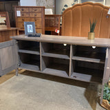 Room & Board End Cabinet Open Center MEDIA CONSOLE Grey 62Wx20Dx28H