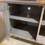 Room & Board End Cabinet Open Center MEDIA CONSOLE Grey 62Wx20Dx28H
