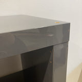 16-Section Gloss Laminate BOOK SHELF Grey 59Wx15.5Dx59H