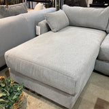Burrow Span Sleeper Storage W/Chaise SECTIONAL Crushed Gravel 126w35d31h