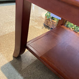 Cherry Finish Wood w/ Faux Stone Insert Top COFFEE/COCKTAIL TABLE 44w22d18h