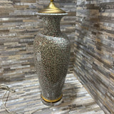 Ceramic Crackle Glaze Lamp TABLE LAMP 14d34h