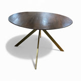 Bloomhome Carter Wooden Iron Round DINING TABLE 60d30h