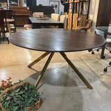 Bloomhome Carter Wooden Iron Round DINING TABLE 60d30h