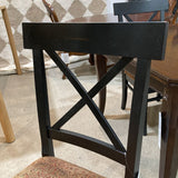 Arhaus Cross Back Upholstered Side Chair DINING CHAIRS 20w17d39h