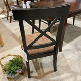 Arhaus Cross Back Upholstered Side Chair DINING CHAIRS 20w17d39h