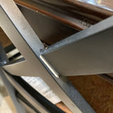 Arhaus Cross Back Upholstered Side Chair DINING CHAIRS 20w17d39h