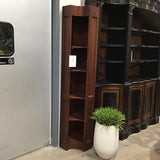 Solid Cherry Wood Corner Curio CABINET 19w14d78h