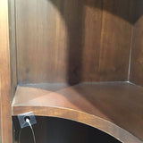 Solid Cherry Wood Corner Curio CABINET 19w14d78h