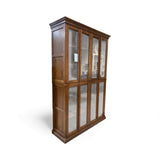 Crate & Barrel 8-Door Wood & Glass Display Bookcase BOOK SHELF 60w19d91h