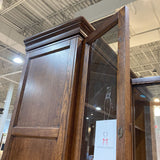 Crate & Barrel 8-Door Wood & Glass Display Bookcase BOOK SHELF 60w19d91h