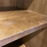 Crate & Barrel 8-Door Wood & Glass Display Bookcase BOOK SHELF 60w19d91h