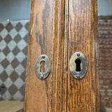 Crate & Barrel 8-Door Wood & Glass Display Bookcase BOOK SHELF 60w19d91h