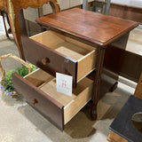 Pali Solid Wood 2-Drawer NIGHTSTAND 24w19d25h
