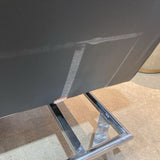 Folding Faux Leather Futon FURNITURE Black 78w48d20h