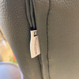 Folding Faux Leather Futon FURNITURE Black 78w48d20h