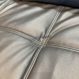 Folding Faux Leather Futon FURNITURE Black 78w48d20h