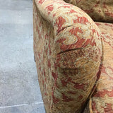 Arhaus Patterned Loung Chair W/Ottoman LOUNGE CHAIRS 33w40d35h