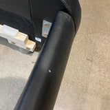 Faux Leather Upholstered Platform Queen Bed BEDS Black 65w90d25h