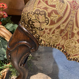 Parquet Style Upholstered Captain DINING CHAIRS 24w21d42h