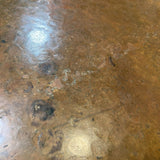 Arhaus Arabesque Hammered Iron & Copper Oval DINING TABLE 77w45d30h