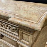 Ornate Distressed 10-Drawer DRESSERS/CHESTS 66w22d45h