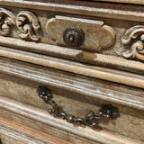 Ornate Distressed 10-Drawer DRESSERS/CHESTS 66w22d45h