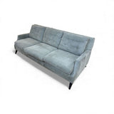 Style Line Furniture MCM Button Tufted 3-Seat SOFA Light Blue 88w36d32h