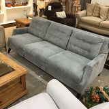 Style Line Furniture MCM Button Tufted 3-Seat SOFA Light Blue 88w36d32h