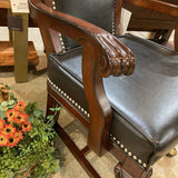 American Heritage Billiards Napoli Game Chair On Casters CHAIR 27w19d34h